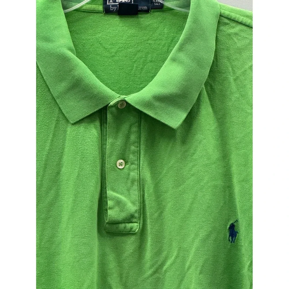 Polo Ralph Lauren Polo Shirt Mens 4XLT Green Short Sleeve Big & Tall Golf Casual